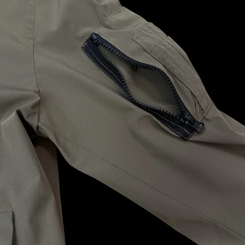 Banana Republic Olive Green‎ Tech Motion Bomber Lined Jacket w/ 3 Pockets Size S